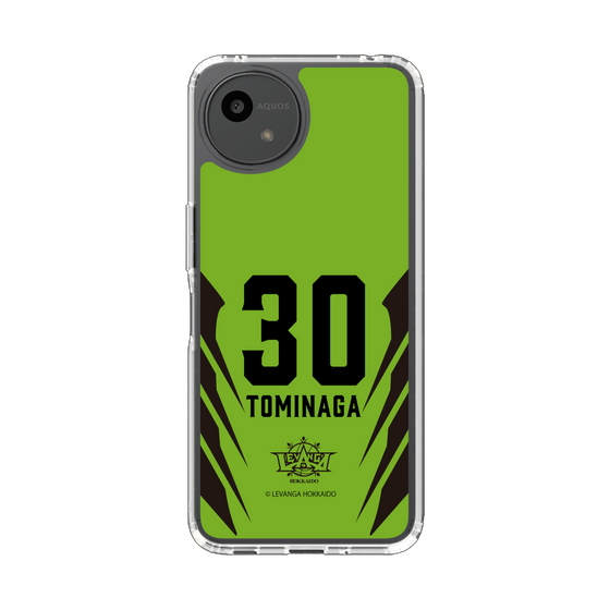 スリムプロテクションケース［ レバンガ北海道 - #30 TOMINAGA - HOME - 裏 ］
