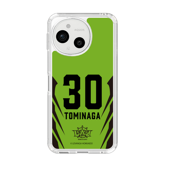 スリムプロテクションケース［ レバンガ北海道 - #30 TOMINAGA - HOME - 裏 ］