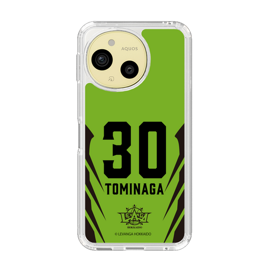 スリムプロテクションケース［ レバンガ北海道 - #30 TOMINAGA - HOME - 裏 ］