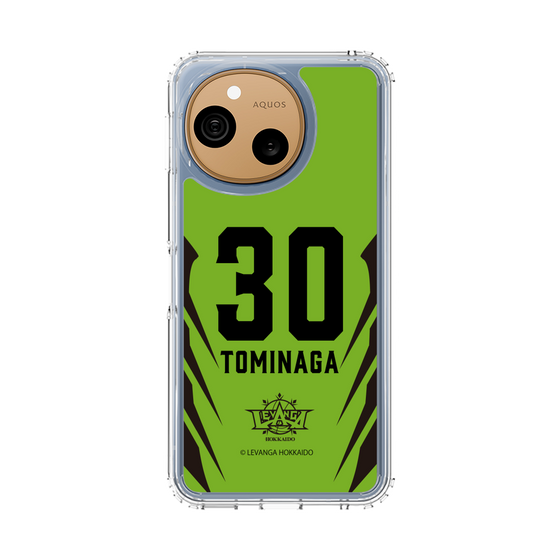スリムプロテクションケース［ レバンガ北海道 - #30 TOMINAGA - HOME - 裏 ］
