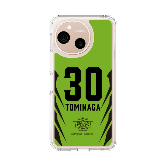 スリムプロテクションケース［ レバンガ北海道 - #30 TOMINAGA - HOME - 裏 ］