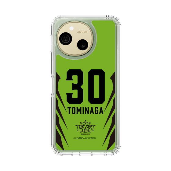 スリムプロテクションケース［ レバンガ北海道 - #30 TOMINAGA - HOME - 裏 ］