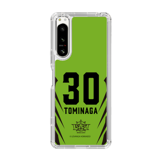 スリムプロテクションケース［ レバンガ北海道 - #30 TOMINAGA - HOME - 裏 ］
