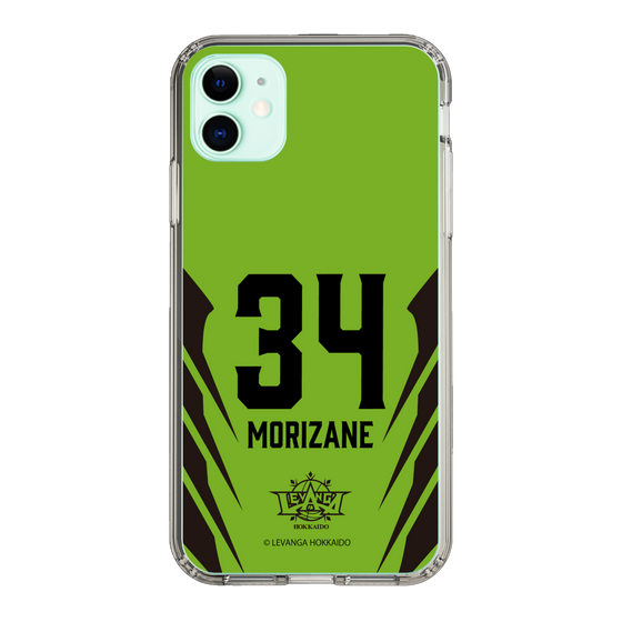 スリムプロテクションケース［ レバンガ北海道 - #34 MORIZANE - HOME - 裏 ］