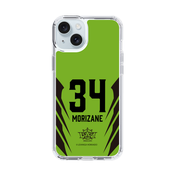 スリムプロテクションケース［ レバンガ北海道 - #34 MORIZANE - HOME - 裏 ］