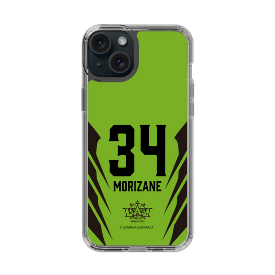 スリムプロテクションケース［ レバンガ北海道 - #34 MORIZANE - HOME - 裏 ］