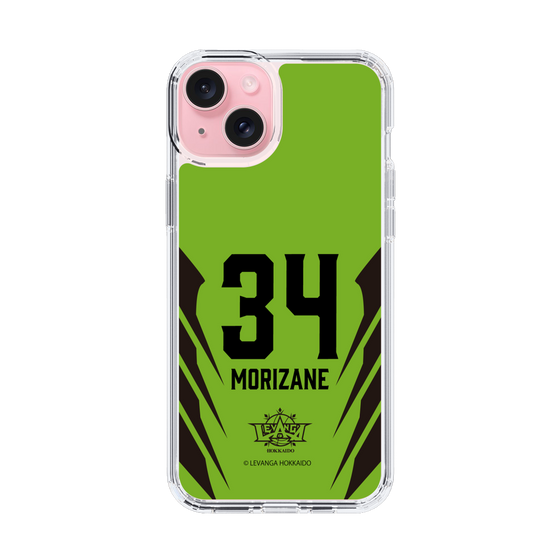 スリムプロテクションケース［ レバンガ北海道 - #34 MORIZANE - HOME - 裏 ］