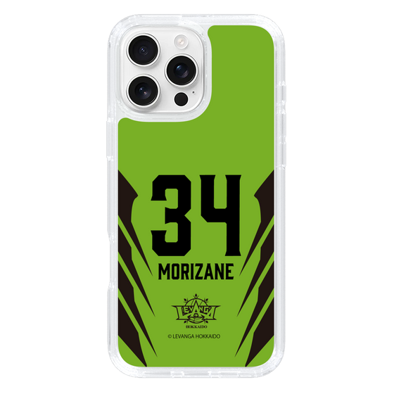 スリムプロテクションケース［ レバンガ北海道 - #34 MORIZANE - HOME - 裏 ］