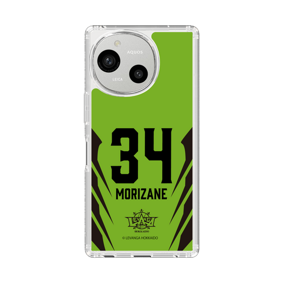スリムプロテクションケース［ レバンガ北海道 - #34 MORIZANE - HOME - 裏 ］