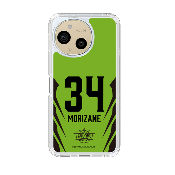 スリムプロテクションケース［ レバンガ北海道 - #34 MORIZANE - HOME - 裏 ］
