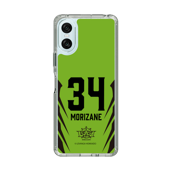 スリムプロテクションケース［ レバンガ北海道 - #34 MORIZANE - HOME - 裏 ］