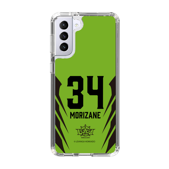 スリムプロテクションケース［ レバンガ北海道 - #34 MORIZANE - HOME - 裏 ］