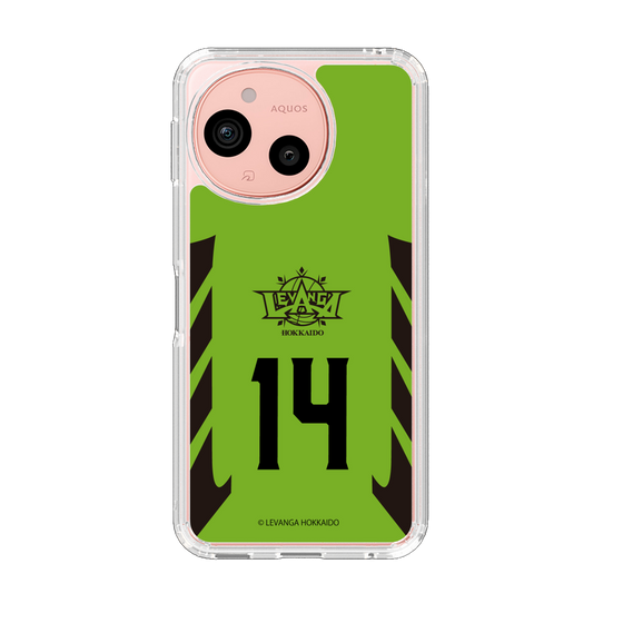 スリムプロテクションケース［ レバンガ北海道 - #14 HOSHINO - HOME - 表 ］