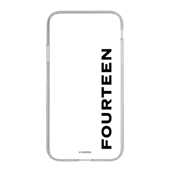 スリムプロテクションケース［ フォーティーン - フォーティーンロゴ - クリア ］