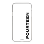 スリムプロテクションケース［ フォーティーン - フォーティーンロゴ - クリア ］