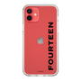 スリムプロテクションケース［ フォーティーン - フォーティーンロゴ - クリア ］