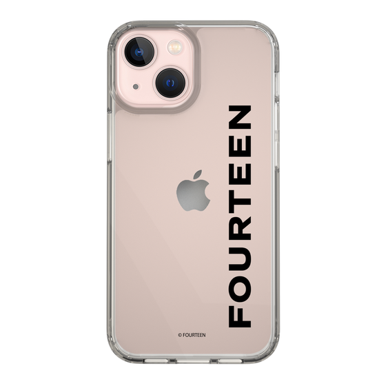 スリムプロテクションケース［ フォーティーン - フォーティーンロゴ - クリア ］