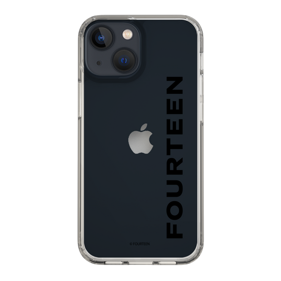 スリムプロテクションケース［ フォーティーン - フォーティーンロゴ - クリア ］