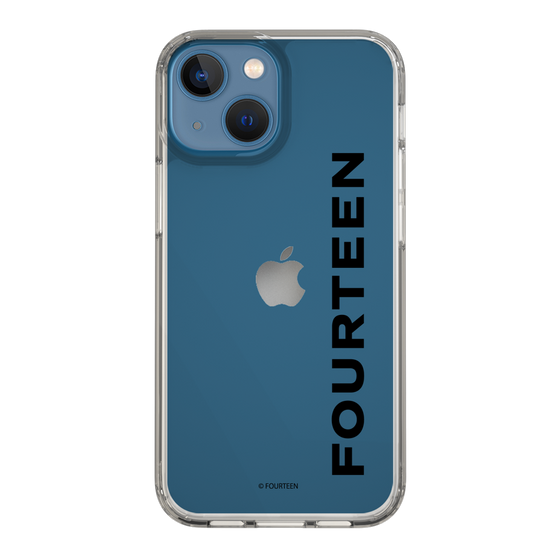 スリムプロテクションケース［ フォーティーン - フォーティーンロゴ - クリア ］