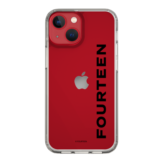 スリムプロテクションケース［ フォーティーン - フォーティーンロゴ - クリア ］