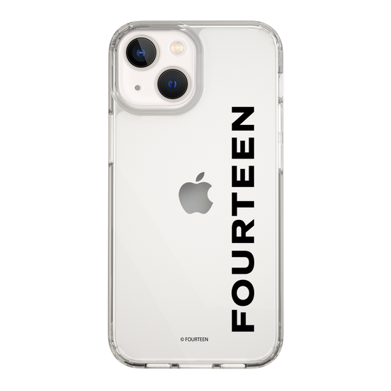 スリムプロテクションケース［ フォーティーン - フォーティーンロゴ - クリア ］