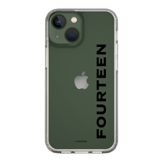 スリムプロテクションケース［ フォーティーン - フォーティーンロゴ - クリア ］