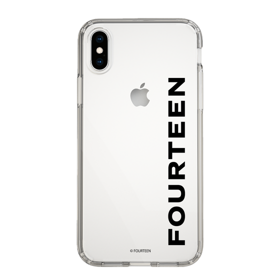 スリムプロテクションケース［ フォーティーン - フォーティーンロゴ - クリア ］