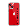 スリムプロテクションケース［ フォーティーン - フォーティーンロゴ - クリア ］