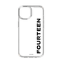 スリムプロテクションケース［ フォーティーン - フォーティーンロゴ - クリア ］