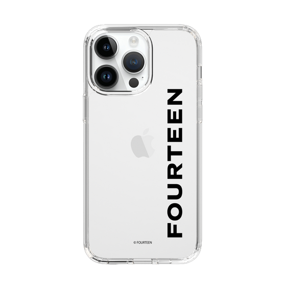 スリムプロテクションケース［ フォーティーン - フォーティーンロゴ - クリア ］