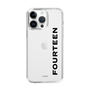 スリムプロテクションケース［ フォーティーン - フォーティーンロゴ - クリア ］