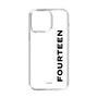 スリムプロテクションケース［ フォーティーン - フォーティーンロゴ - クリア ］