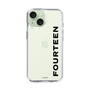 スリムプロテクションケース［ フォーティーン - フォーティーンロゴ - クリア ］