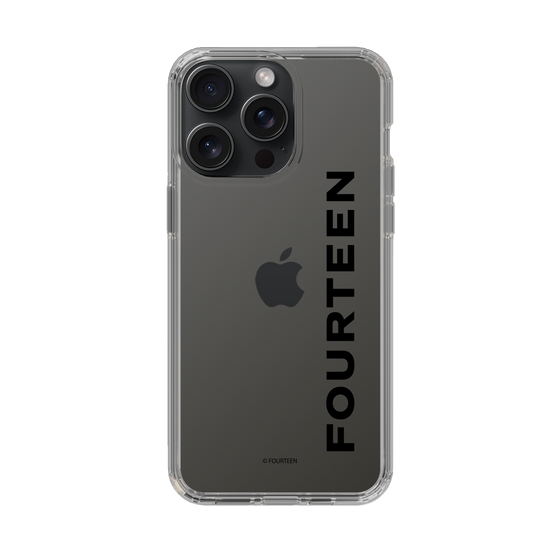 スリムプロテクションケース［ フォーティーン - フォーティーンロゴ - クリア ］