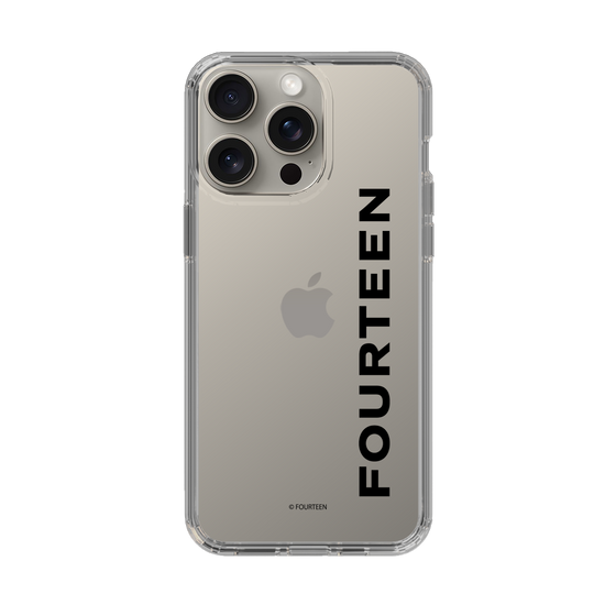 スリムプロテクションケース［ フォーティーン - フォーティーンロゴ - クリア ］