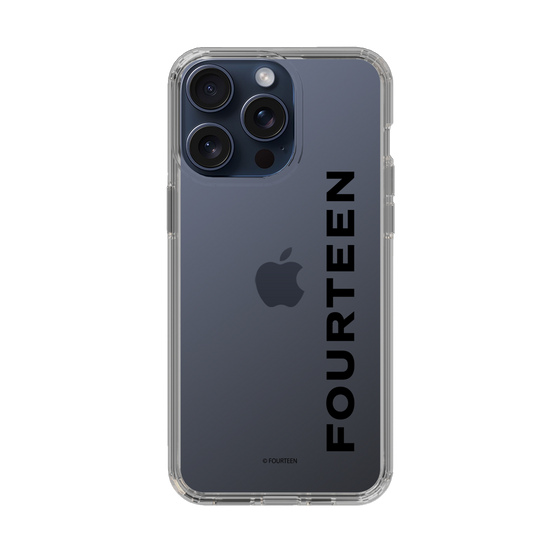 スリムプロテクションケース［ フォーティーン - フォーティーンロゴ - クリア ］