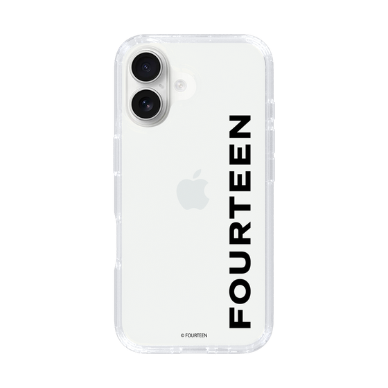 スリムプロテクションケース［ フォーティーン - フォーティーンロゴ - クリア ］