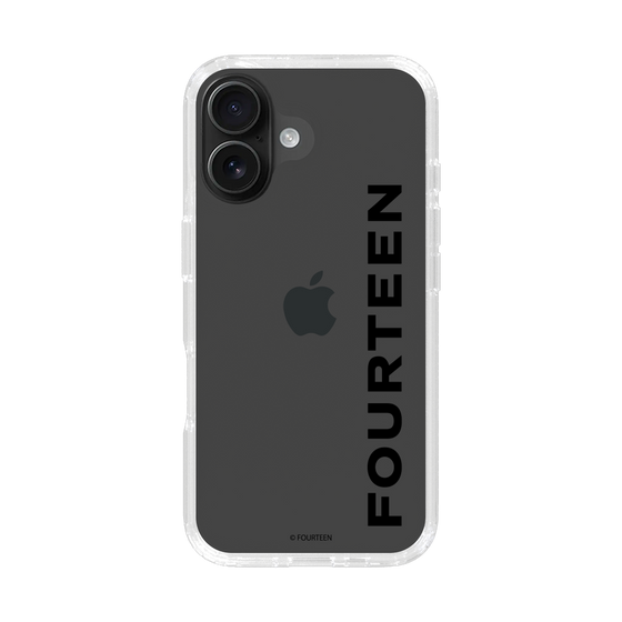 スリムプロテクションケース［ フォーティーン - フォーティーンロゴ - クリア ］