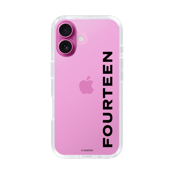 スリムプロテクションケース［ フォーティーン - フォーティーンロゴ - クリア ］