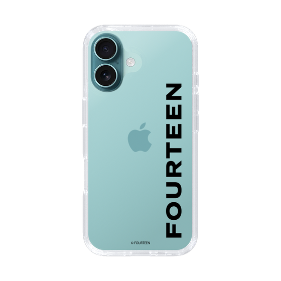 スリムプロテクションケース［ フォーティーン - フォーティーンロゴ - クリア ］