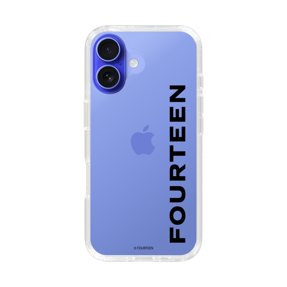 スリムプロテクションケース［ フォーティーン - フォーティーンロゴ - クリア ］