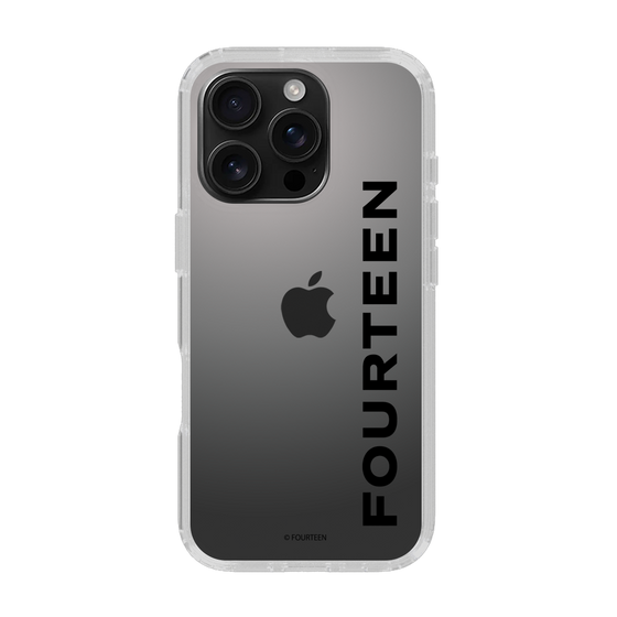 スリムプロテクションケース［ フォーティーン - フォーティーンロゴ - クリア ］