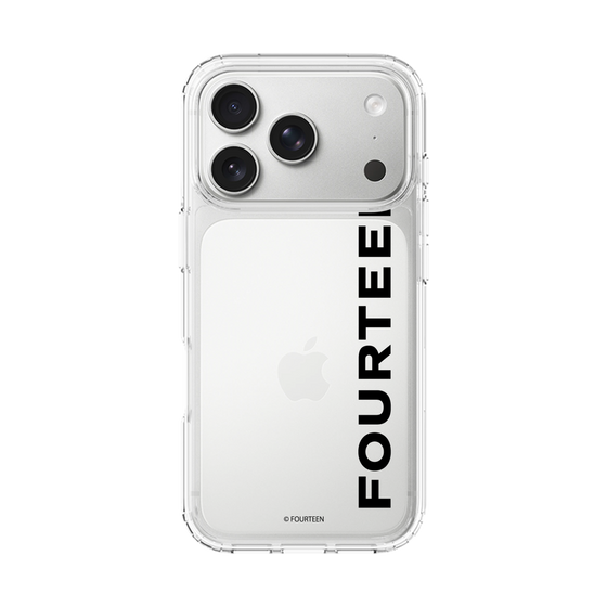 スリムプロテクションケース［ フォーティーン - フォーティーンロゴ - クリア ］