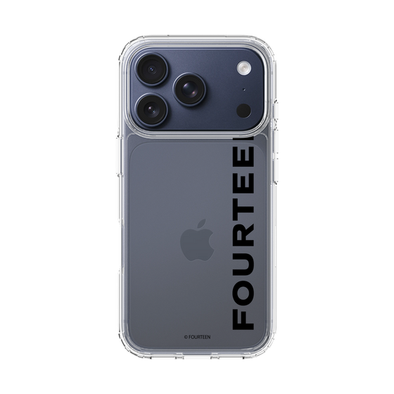 スリムプロテクションケース［ フォーティーン - フォーティーンロゴ - クリア ］