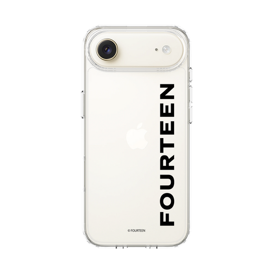 スリムプロテクションケース［ フォーティーン - フォーティーンロゴ - クリア ］