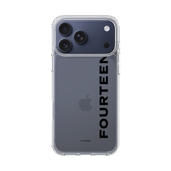 スリムプロテクションケース［ フォーティーン - フォーティーンロゴ - クリア ］