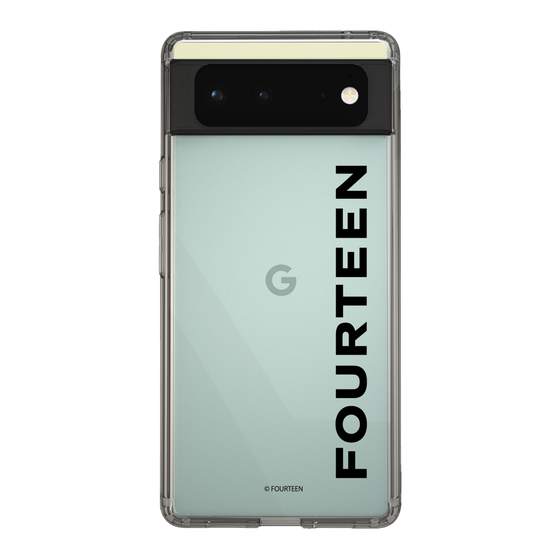 スリムプロテクションケース［ フォーティーン - フォーティーンロゴ - クリア ］