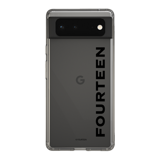 スリムプロテクションケース［ フォーティーン - フォーティーンロゴ - クリア ］