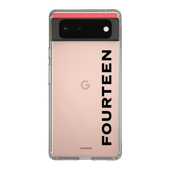 スリムプロテクションケース［ フォーティーン - フォーティーンロゴ - クリア ］