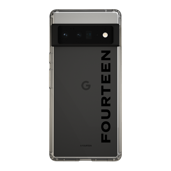 スリムプロテクションケース［ フォーティーン - フォーティーンロゴ - クリア ］